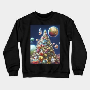 Earth Rise on Christmas Morning Crewneck Sweatshirt